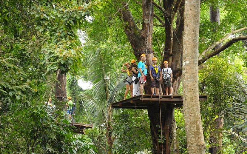 Hanuman World Phuket Zip line Tour 10 Platforms + Roller + Sky Walk